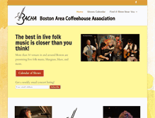 Tablet Screenshot of bostoncoffeehouses.org